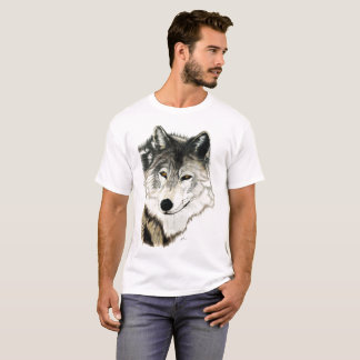 T-shirt Art original de loup