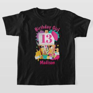 T-shirt Art Party Anniversaire chemise Peinture Anniversai