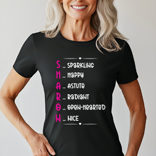 T-shirt Art personnalisé de nom Sharon