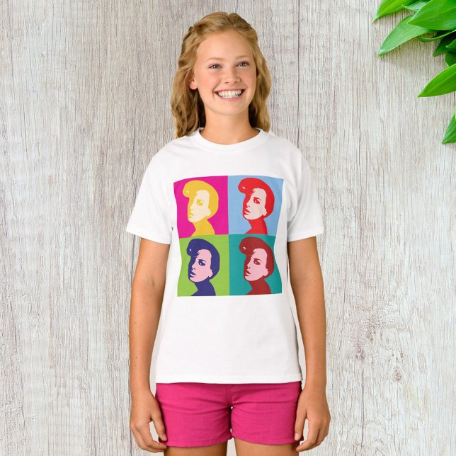 T-shirt Art pop féminin rétro (Créateur téléchargé)
