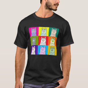 T-shirt Art Pop LLama Artistes de la Culture Américaine