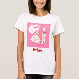 T-shirt Art pop mariée et de la chambre