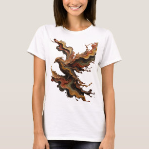 T-shirt Art porté ABSTRACT ART Argent Classique v2