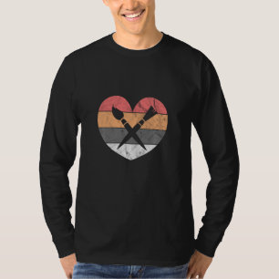 T-shirt Art Professeur Coeur Peinture Pinceau Artiste Pein
