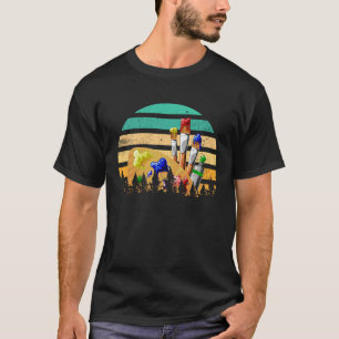 T-shirt Art Professeur Retro Peinture Vintage Retro Brush