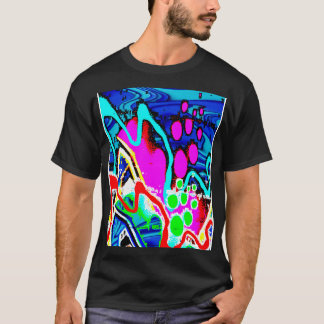 T-shirt art punk abstrait