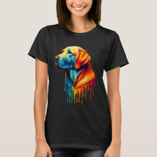 T-shirt Art qui dégoutte Labrador Retriever Lab Labradors