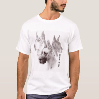 T-shirt Art rouge de great dane Duotone