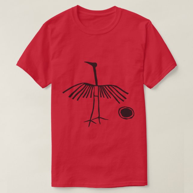 T-shirt Art rupestre préhistorique Hopi Indian Thunderbird (Design devant)