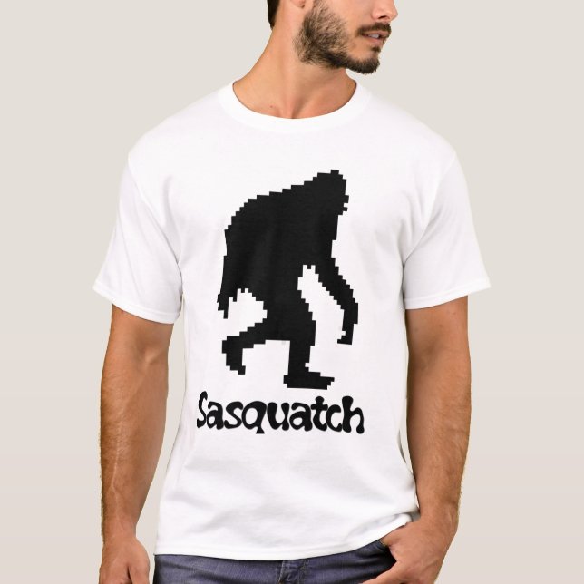T-shirt Art Sasquatch de pixel (Devant)