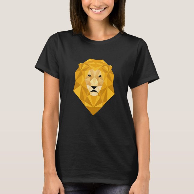 T-shirt Art Sauvage Puristique Lion Artsy (Devant)
