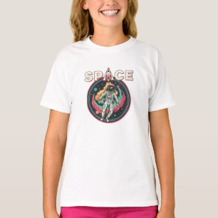 T-shirt Art spatial astronaute cosmique rétro