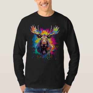 T-shirt Art Splash Faune Amoureux des animaux orignal orig