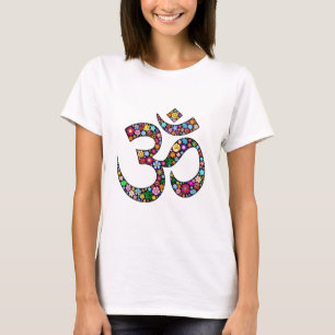 T-shirt Art symbolique floral Namaste