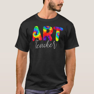 T-shirt Art Teacher Tie Dye Retour À L'Appréciation De L'É