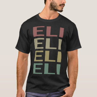 T-shirt Art Texte coloré - Nom Eli