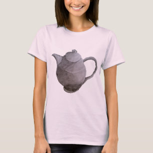 T-shirt Art théière illustration art cuisine