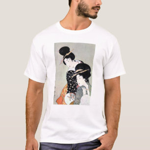 T-shirt Art traditionnel japonais oriental frais de geisha