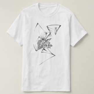 T-shirt Art tribal abstrait noir et blanc 98 Tattoo