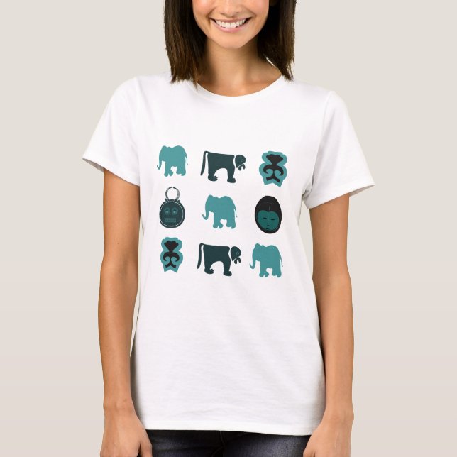 T-shirt art tribal africain Abstrait (Devant)