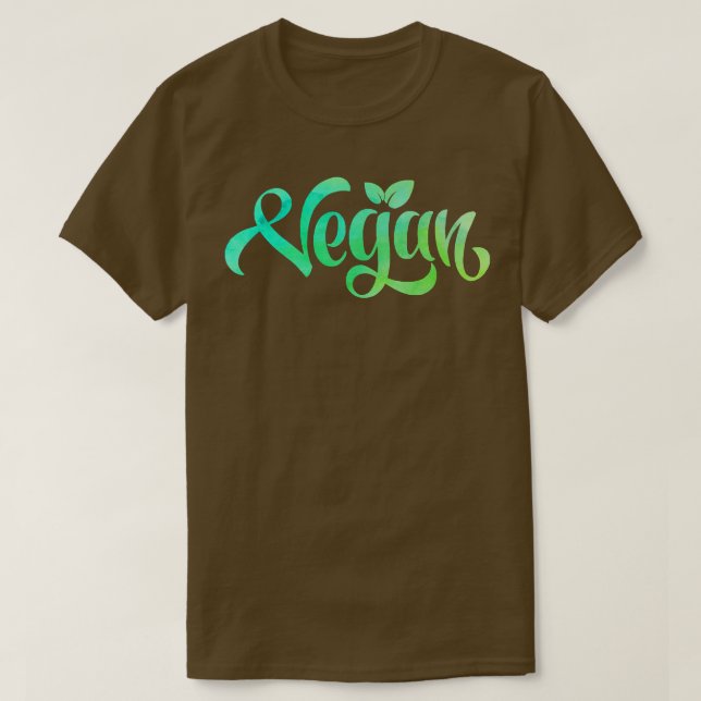 T-shirt Art Vegan Typo (Design devant)