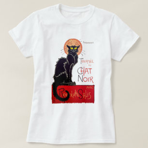 T-shirt Art vintage d'affiche de Tournee Du Chat Noir de