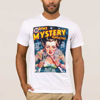 T-shirt Art vintage de couverture de magazine de pulpe de
