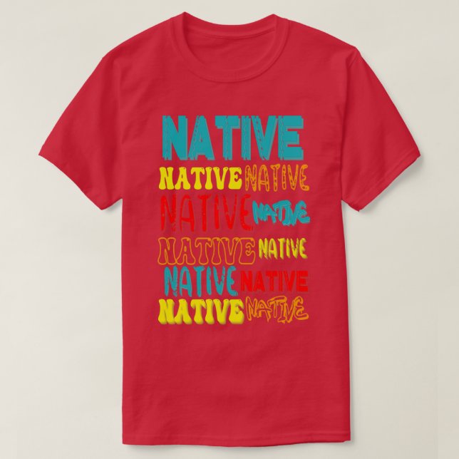 T-shirt Art Word natif (Design devant)