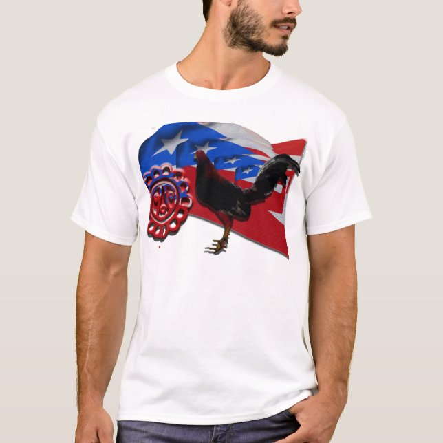 T-shirt Arte Cultura, Gallos de PR (Devant)