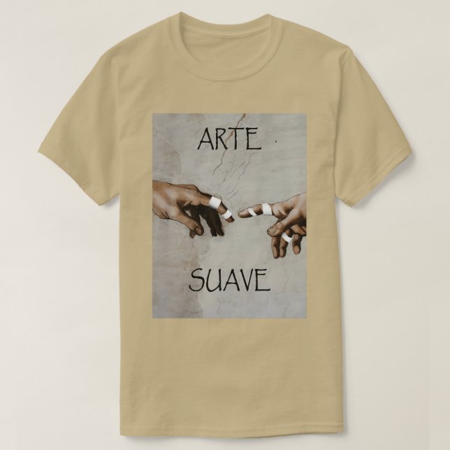 T-shirt Arte Suave The Gentle Art BJJ Design (Design devant)