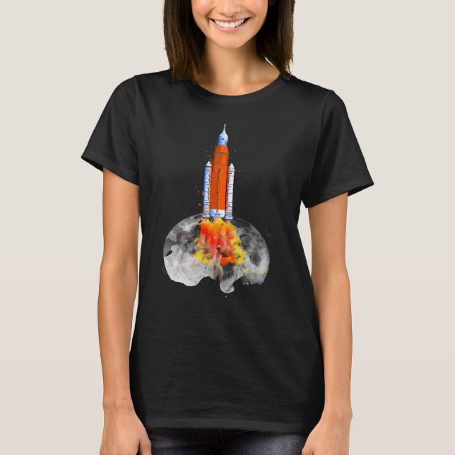 T-shirt Artemis 1 SLS Rocket Launch Mission To The Moon An (Devant)