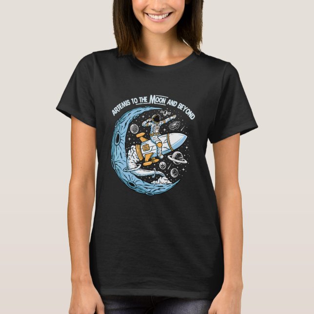 T-shirt Artemis 1 SLS Rocket Launch Mission To The Moon An (Devant)