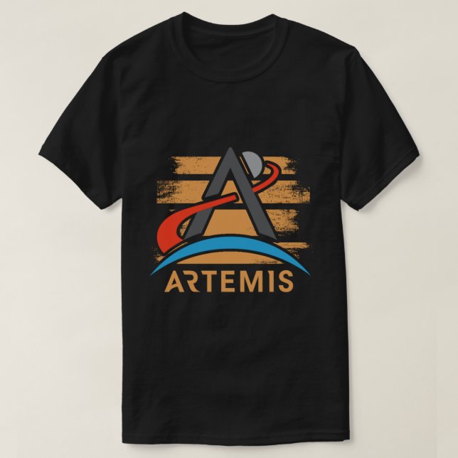 T-shirt artemis nasa vintage (Design devant)