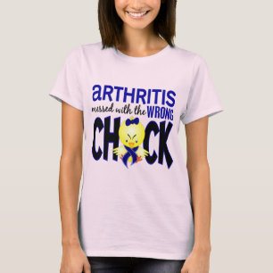 T-shirt Arthrite salie avec le poussin faux