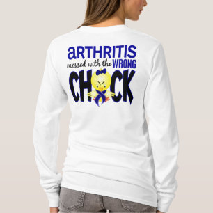 T-shirt Arthrite salie avec le poussin faux