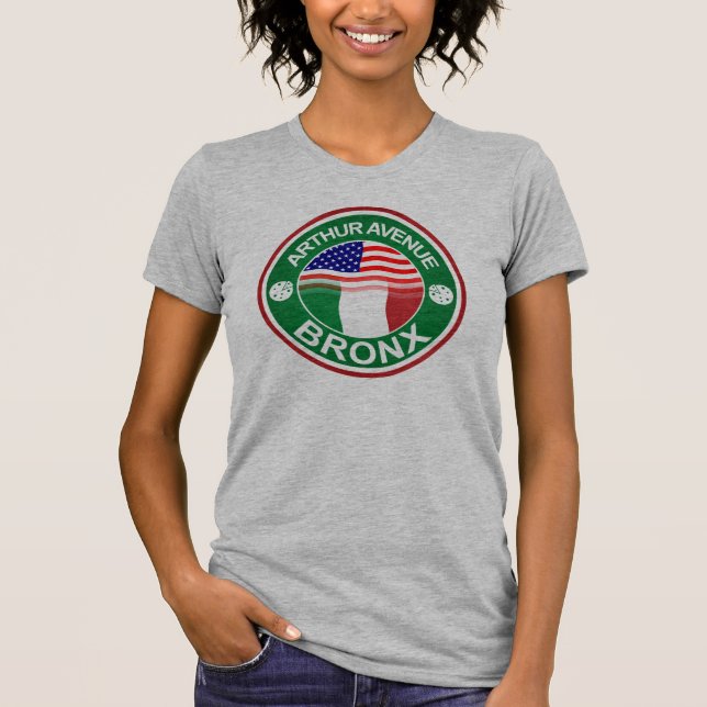 T-shirt Arthur Ave Bronx Italien Américain (Devant)