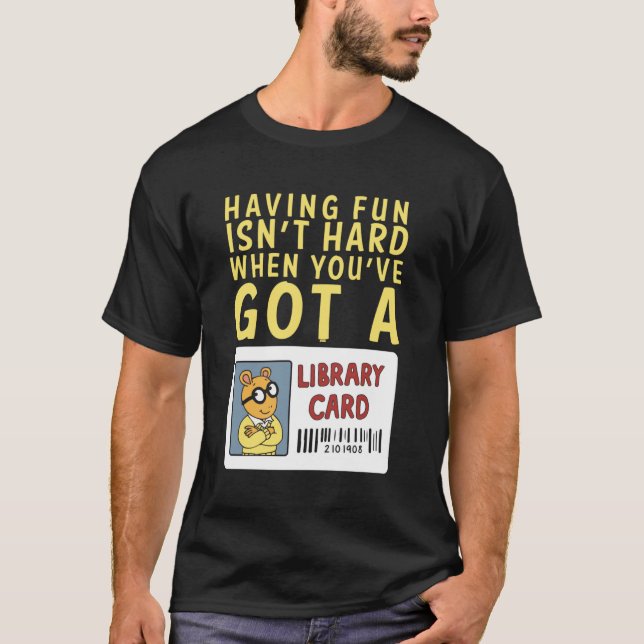 T-shirt Arthur Library Card (Devant)