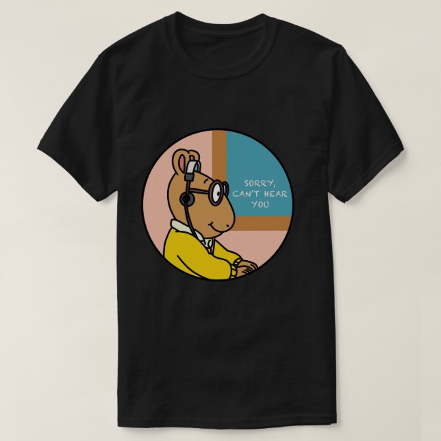 T-shirt Arthur Meme Arthur Headphones meme (Design devant)