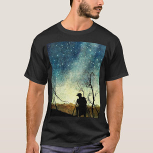 T-shirt Arthur Rackham Illustration Comus Starry Night