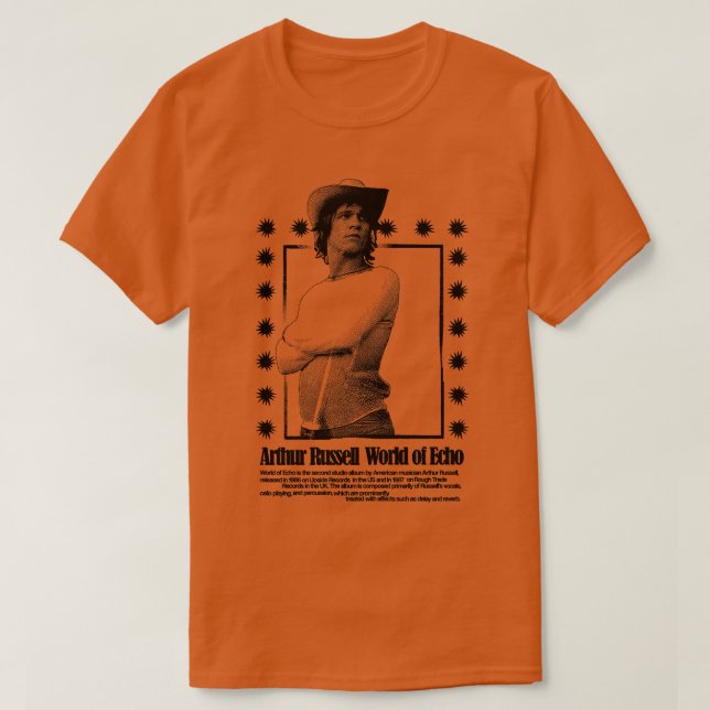 T-shirt Arthur Russell World of Echo (Design devant)