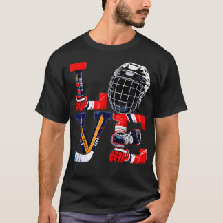 T-shirt Articles de hockey sur glace pour la Saint-Valenti