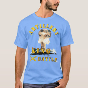 T-shirt Artillerie Roi de bataille avec explosion atomique