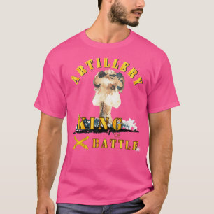 T-shirt Artillerie Roi de bataille avec explosion atomique