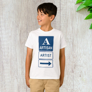 T-shirt Artisan Studio Signer flèche directionnelle
