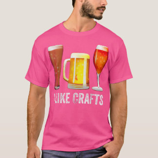 T-shirt Artisanat Drôle Bière Boire Artisanat Nuit J'Aime 
