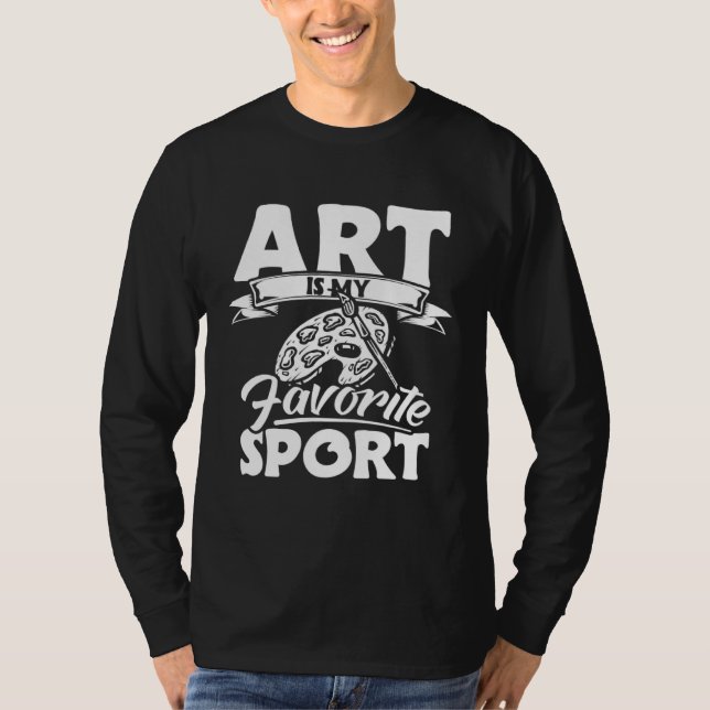 T-shirt Artist Outfit Apparel for Painter Sketching Paint  (Devant)