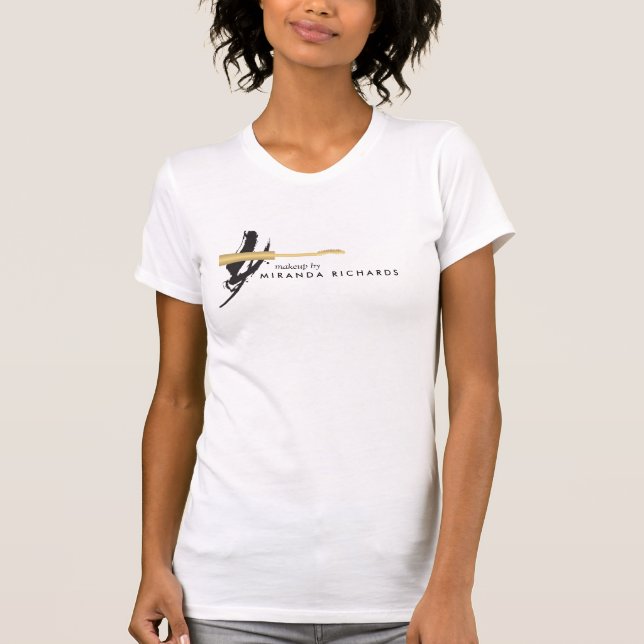 T-shirt Artiste Abstrait de maquillage de baguette Mascara (Devant)
