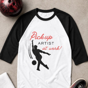 T-shirt Artiste de Ramassage au Bowling au Travail Amusant
