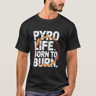 T-shirt Artiste qui respire du feu spectacle de stunt pyro