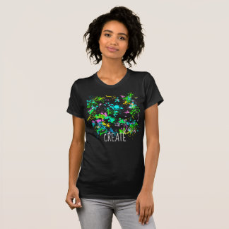 T-shirt Artistes personnalisables Paint Splatter Créer une